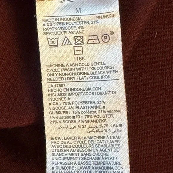 Old Navy Women's Deep Burgundy Leggings - Picture 6 of 7